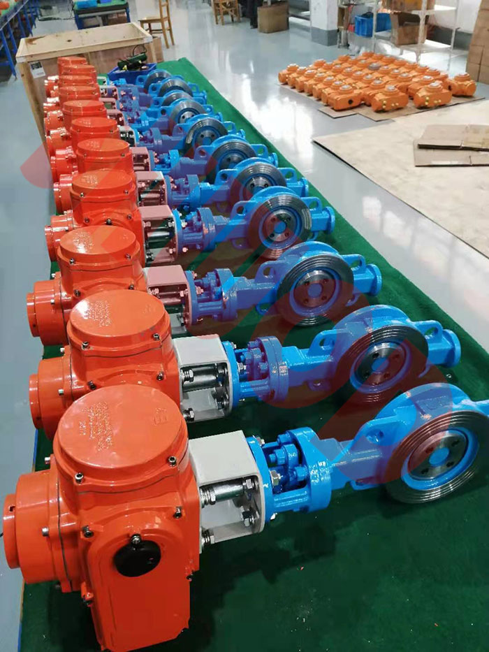 湖南客戶第二批蜜桃福利导航硬密封蝶閥出廠前檢驗